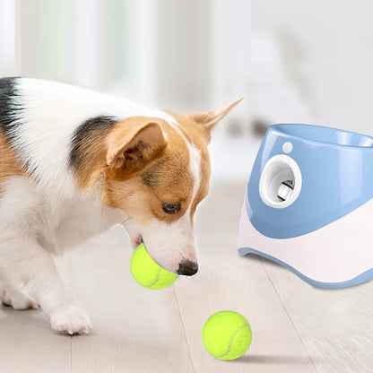 Automatic Dog Ball Launcher Catapult, Outdoor Training, Pet Interactive Toys, Tennis Thrower Machine with Treat Dispenser